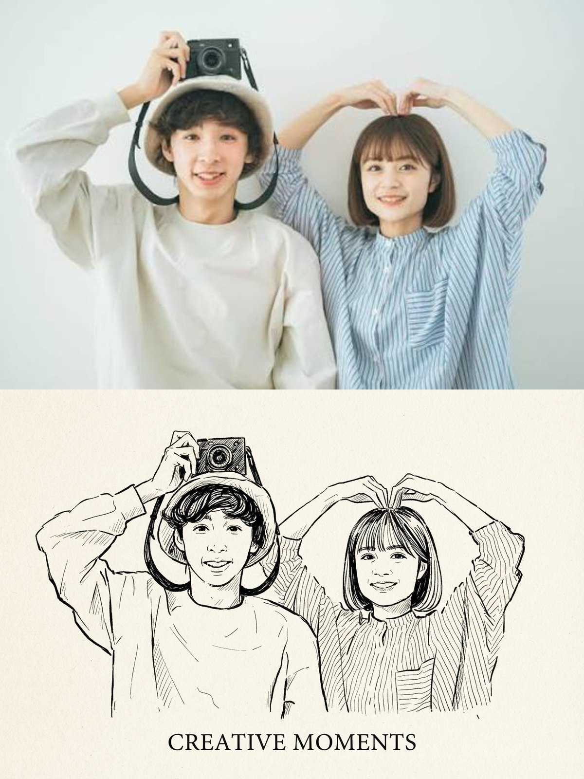 インクの日記：写真とAIスタンプの比較